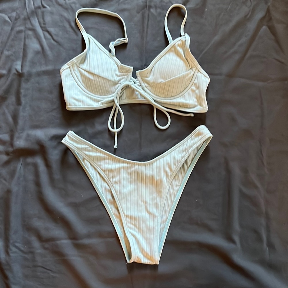 Shein bikini: teal